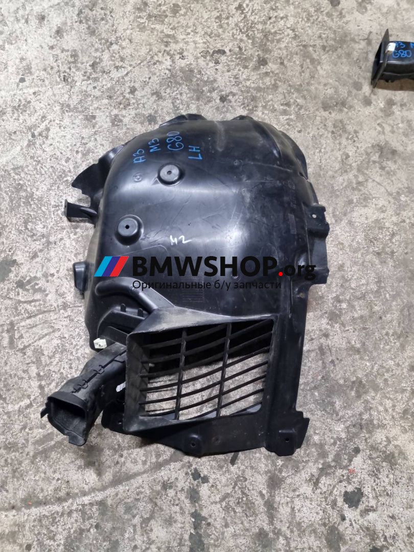 защита арок передняя левая (подкрылок) BMW M3 G80/G81 2021, 3.0 л., S58B30A, бензин, АКПП, седан, задний привод, 51718070503