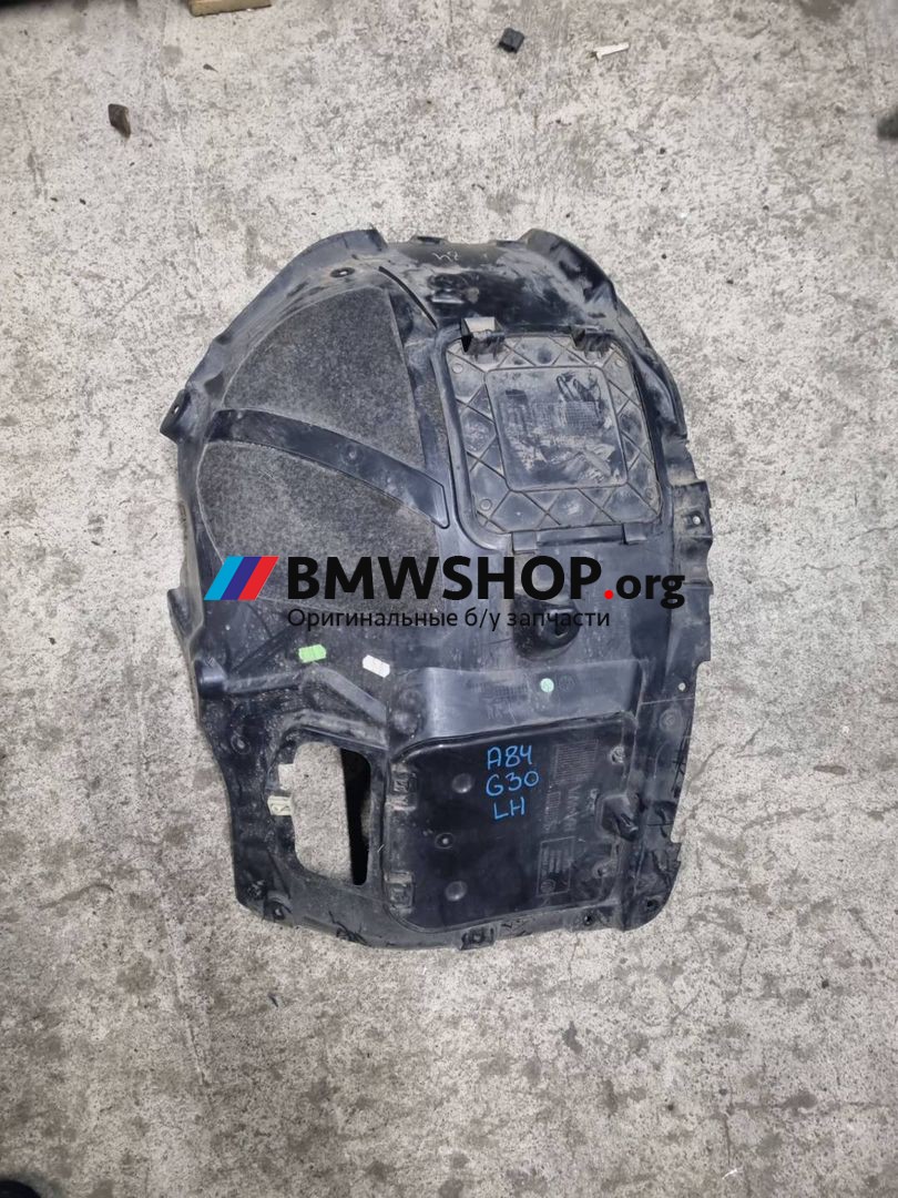 защита арок передняя левая (подкрылок) BMW 5 серия G30/G31 G30 2019, 2.0 л., гибрид, АКПП, blue-stone metallic, седан, задний привод, правый руль, 7340785