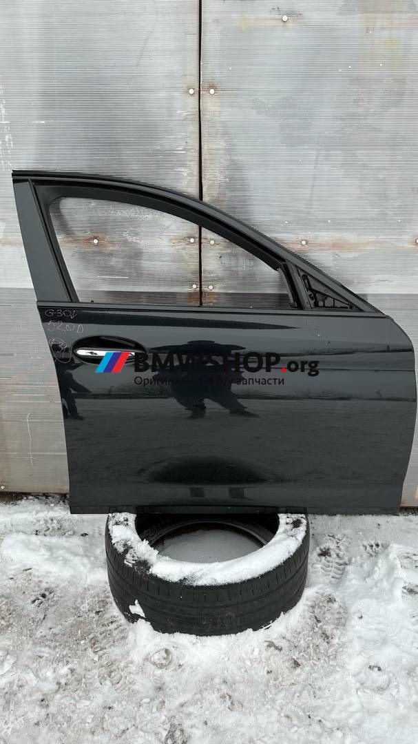 дверь передняя правая BMW 5 серия G30/G31 G30 2019, 2.0 л., B47 D20 B, дизель, АКПП, blue-stone metallic (0c2y), седан, задний привод, правый руль, 41007408962