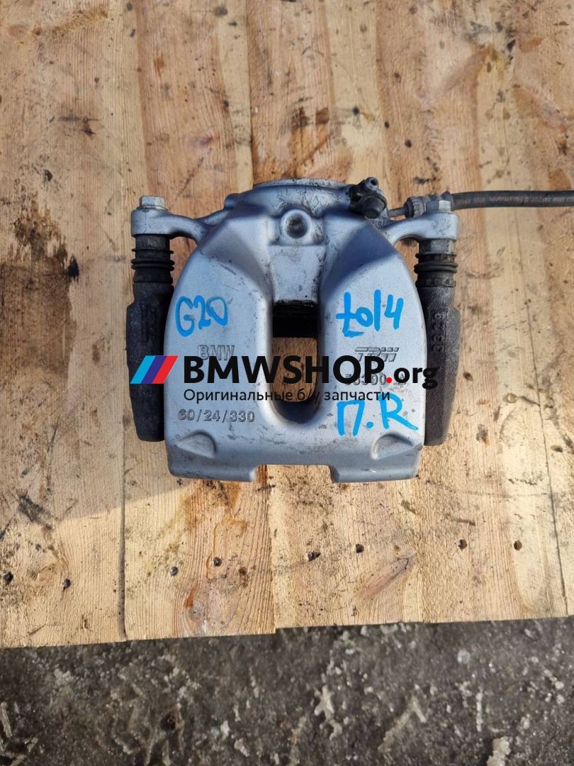 суппорт передний правый BMW 3 серия G20 (2018 - 2026), 3.0 л., B58B30, бензин, АКПП, седан, полный привод, правый руль
