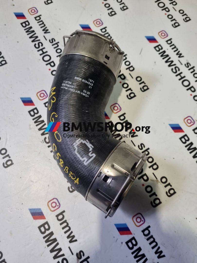 патрубок интеркулера BMW M3 G80/G81 G80 2021, 3.0 л., S58B30A, бензин, АКПП, седан, задний привод, 13718054843