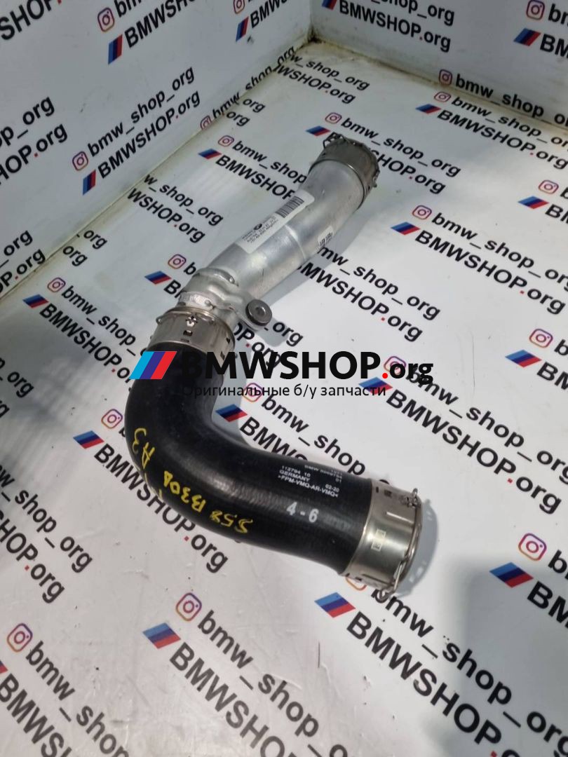 патрубок интеркулера BMW M3 G80/G81 2021, 3.0 л., S58B30A, бензин, АКПП, седан, 13718089754, 13718054841