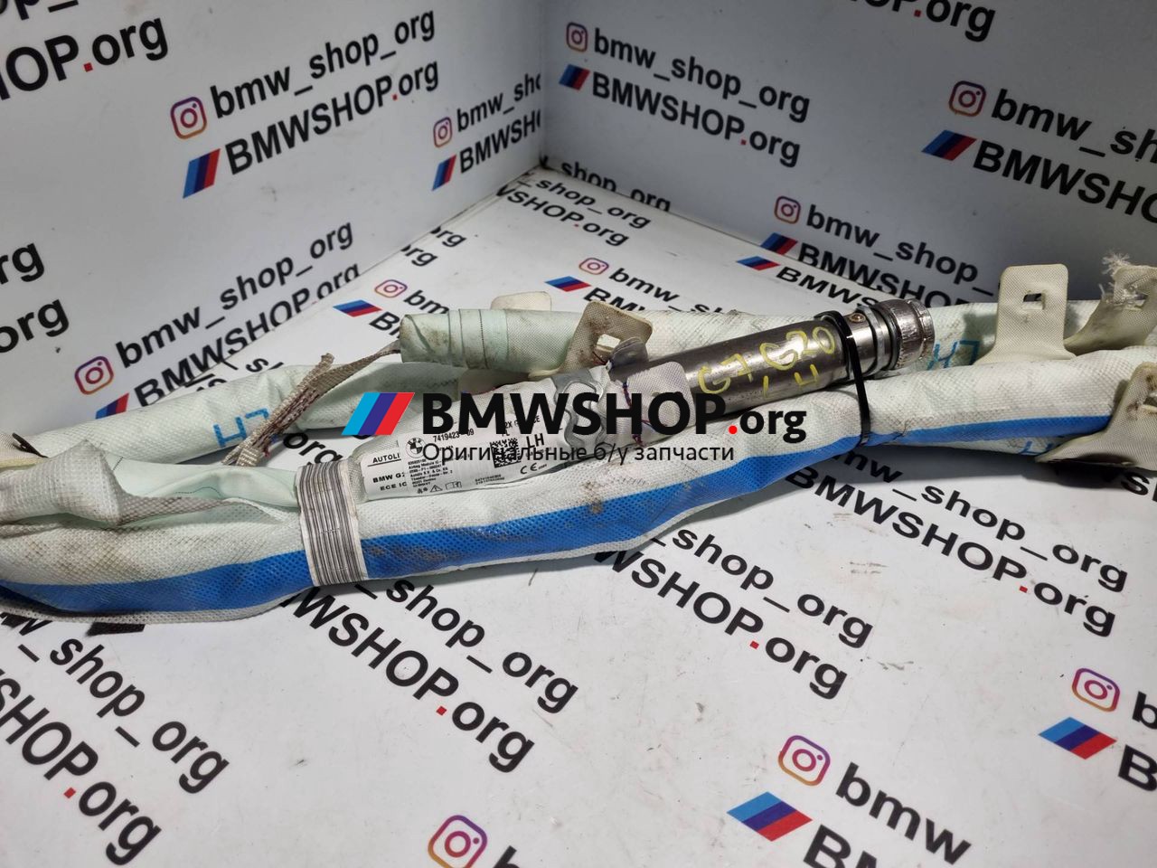 подушка безопасности боковая (шторка) BMW 3 серия G20 2021, 3.0 л., B58B30, бензин, АКПП, а96, седан, полный привод, правый руль, 7419423