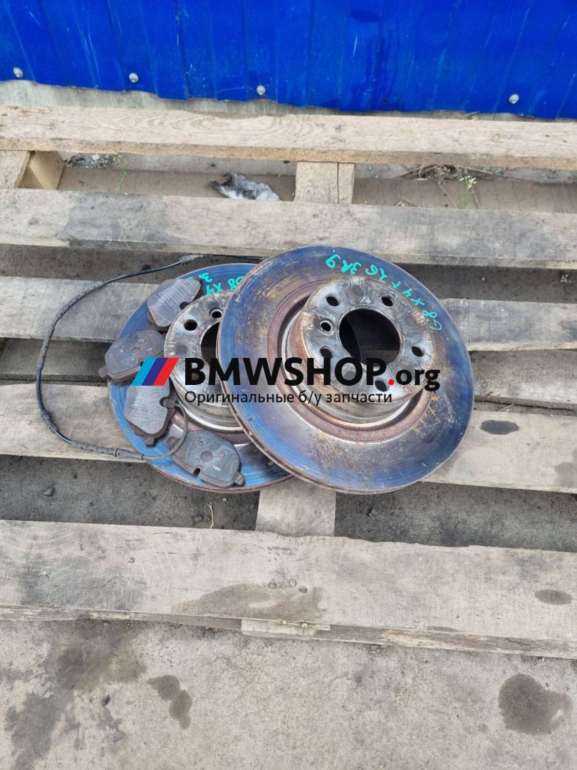 диски тормозные задние BMW X4 F26 2017, 3.0 л., N57 D30 A, дизель, АКПП, 416 carbon schwarz, внедорожник 5 дв., полный привод, правый руль, 34206868936