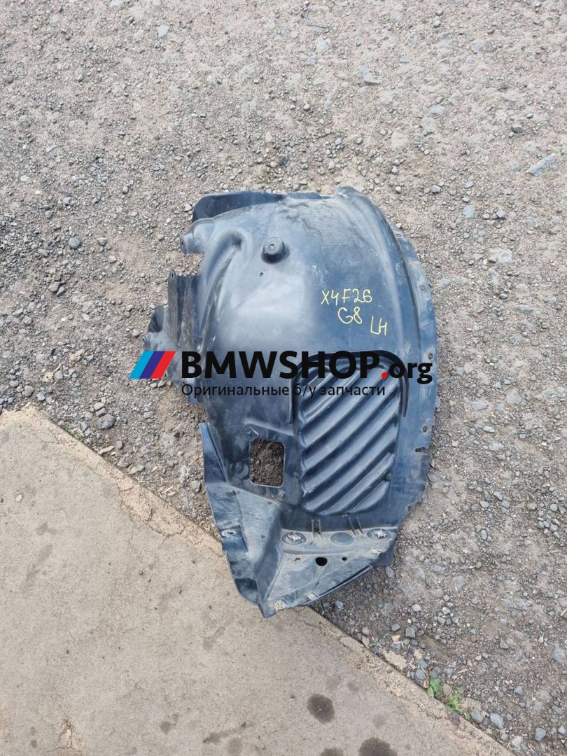 защита арок передняя левая (подкрылок) BMW X4 F26 2017, 3.0 л., N57 D30 A, дизель, АКПП, 416 carbon schwarz, внедорожник 5 дв., полный привод, правый руль, 7213641
