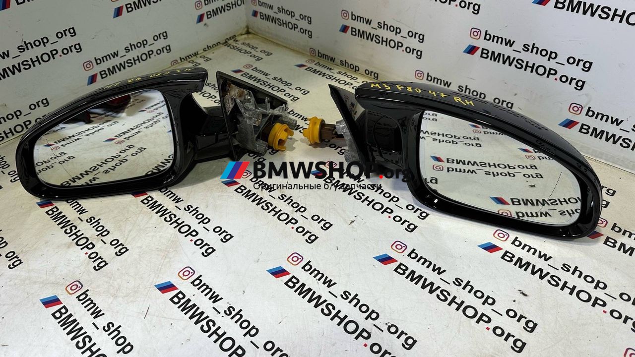 зеркало наружное левое BMW M3 F80 2016, 3.0 л., S55 B30 A, бензин, робот, mineral-grau metallic (b39), седан, задний привод, правый руль, 51168059431, 51168059432