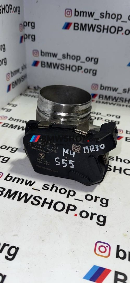 заслонка дроссельная BMW M4 F82/F83 F82 2016, 3.0 л., S55 B30 A, бензин, робот, купе, правый руль, 13547597871