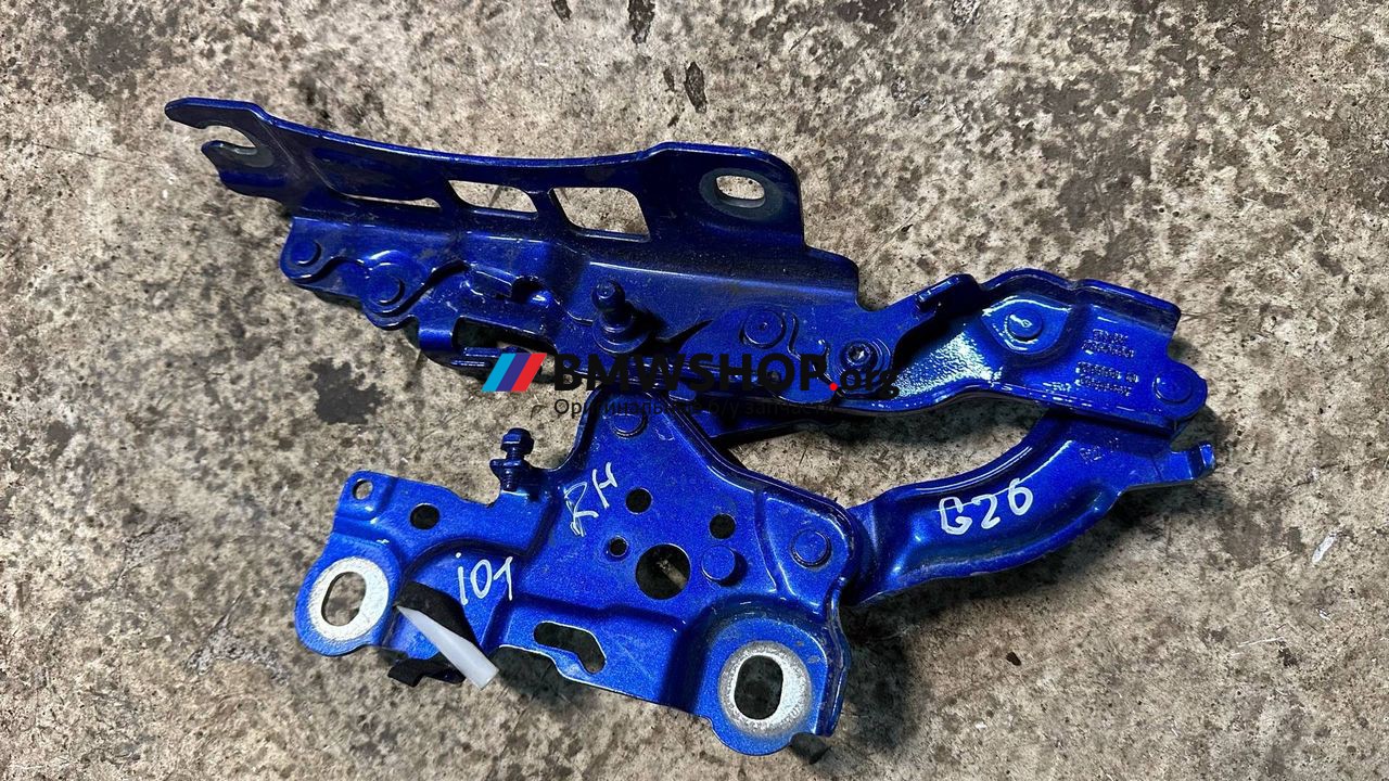 петля капота правая BMW 4 серия G26 2022, электро, portimao blau mettalic (0c31), хетчбэк 5 дв., задний привод, правый руль, 7450590