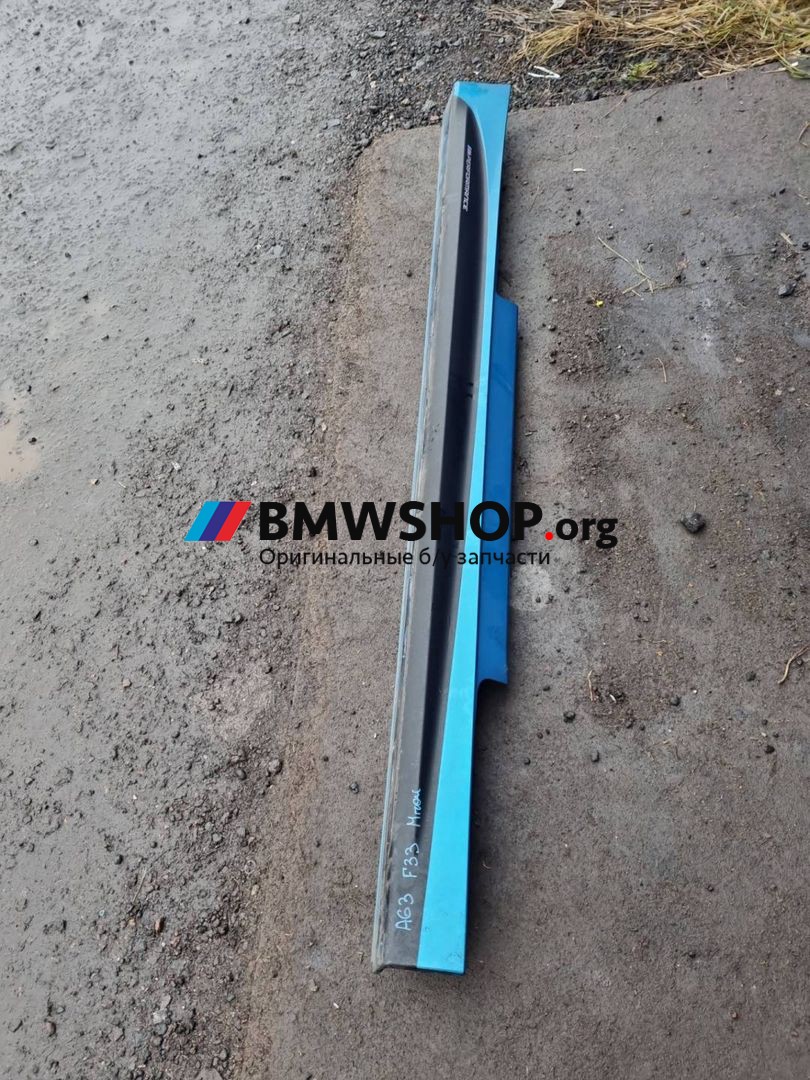 накладка на порог BMW 4 серия F32/F33 [рестайлинг] F32 2018, 2.0 л., B47 D20 A, дизель, АКПП, snapper rocks blau metallic c1g, купе, задний привод, правый руль, 51778054540