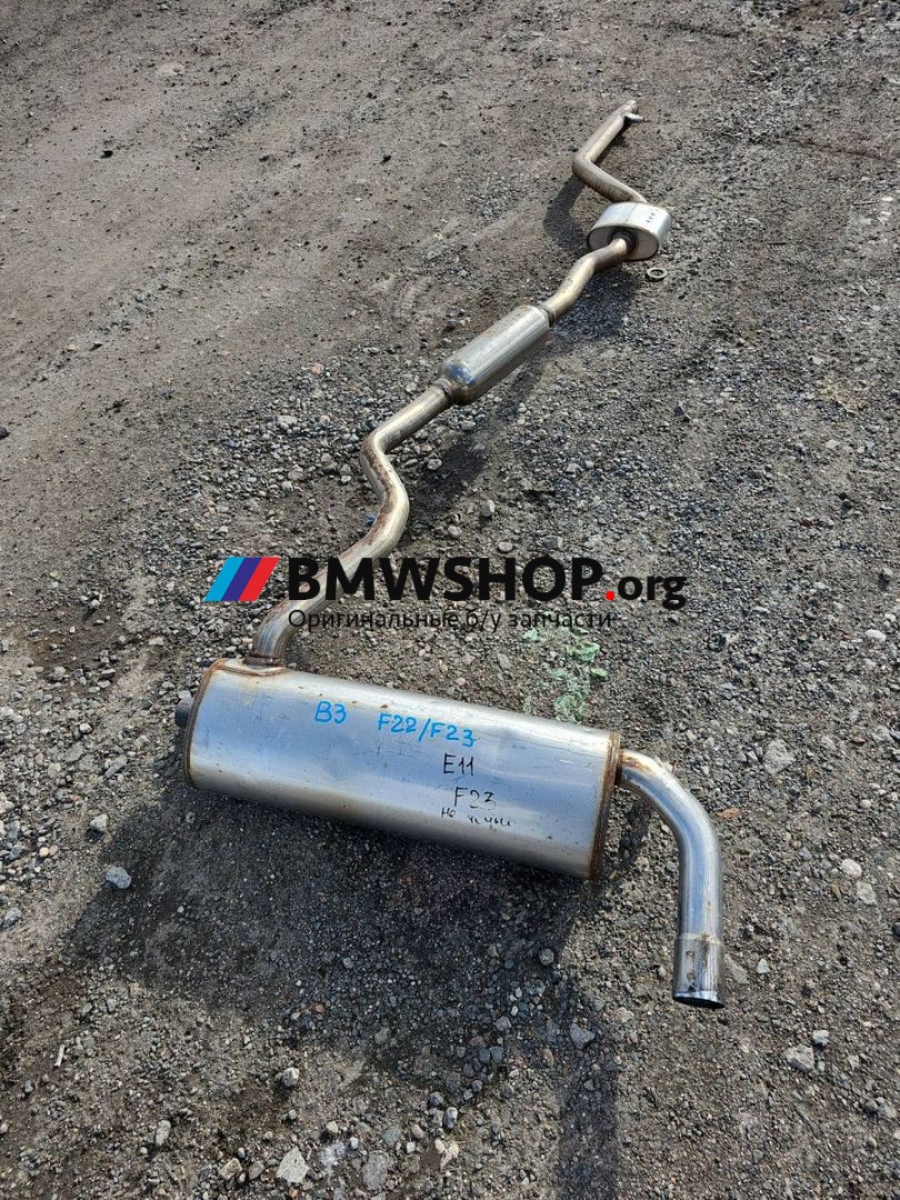 глушитель BMW 2 серия F22/F23 [рестайлинг] F22 2018, 2.0 л., B47 D20 A, дизель, АКПП, белый, купе, задний привод, правый руль, 8624424
