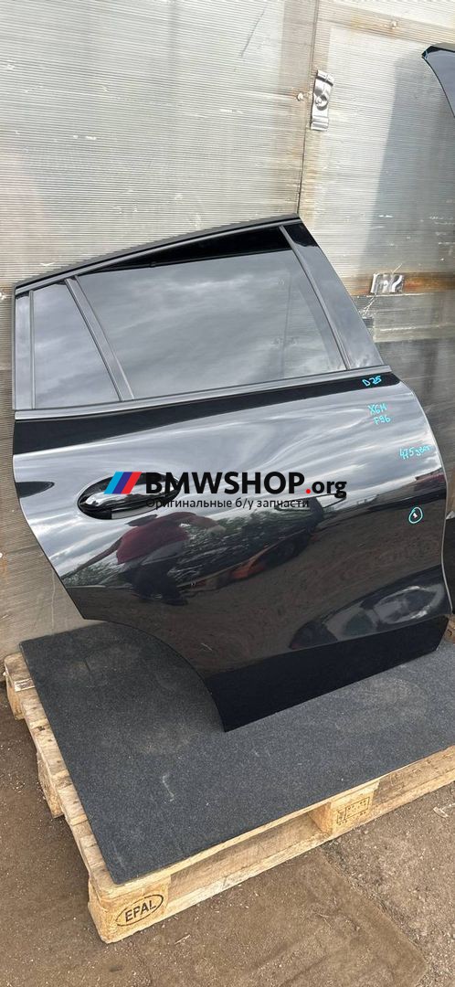 дверь задняя правая BMW X6 M F96 2021, 4.4 л., S63 B44 B, бензин, АКПП, 475 black saphire metallic, внедорожник 5 дв., полный привод, 41517482278