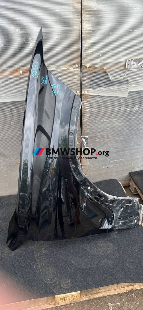 крыло переднее правое BMW X6 M F96 2021, 4.4 л., S63 B44 B, бензин, АКПП, 475 black saphire metallic, внедорожник 5 дв., полный привод, 8737622