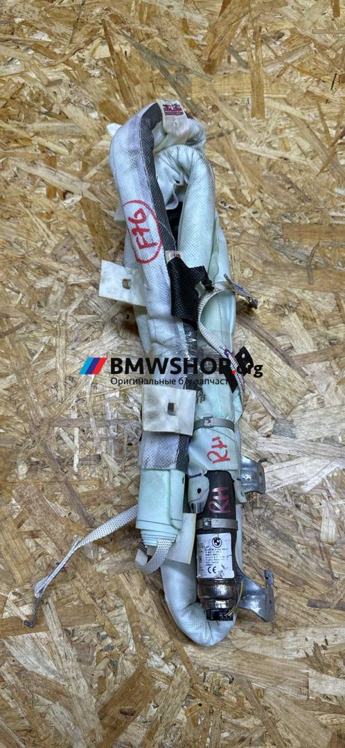 подушка безопасности боковая (шторка) BMW X3 M F97 2019, 3.0 л., S58B30A, бензин, АКПП, c28 donington-grau metallic, полный привод, правый руль, 7396862