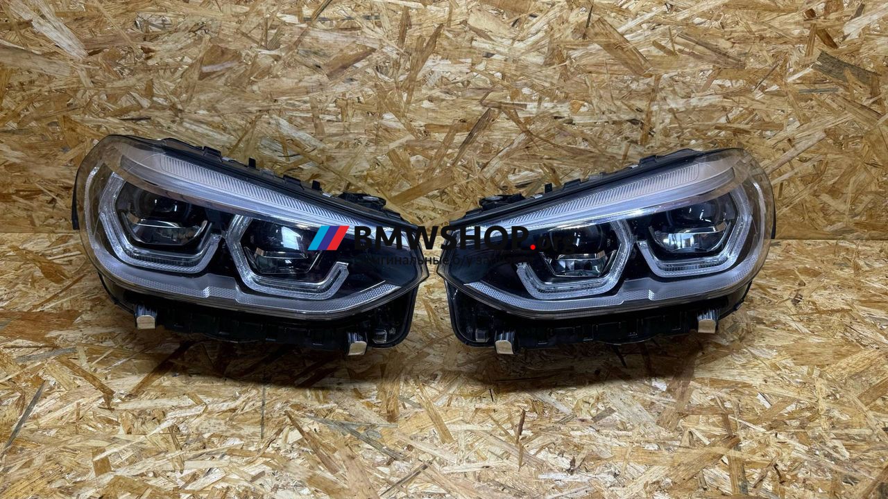 фара BMW X3 M F97 2019, 3.0 л., S58B30A, бензин, АКПП, c28 donington-grau metallic, полный привод, правый руль, 8739656, 8739655