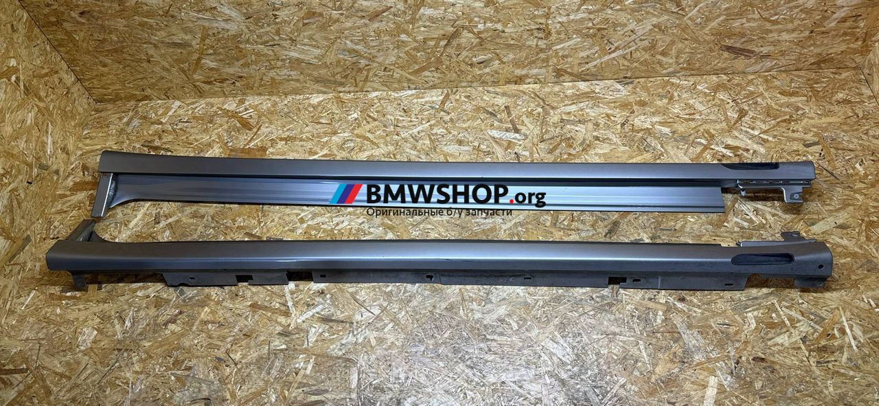 накладка на порог BMW X3 M F97 2019, 3.0 л., S58B30A, бензин, АКПП, c28 donington-grau metallic, полный привод, правый руль, 8091995