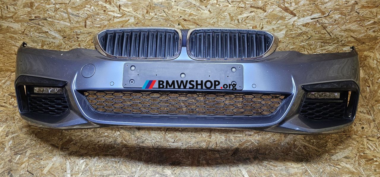 бампер передний BMW 5 серия G30/G31 G30 2019, 2.0 л., гибрид, АКПП, blue-stone metallic, седан, задний привод, правый руль, 8069075