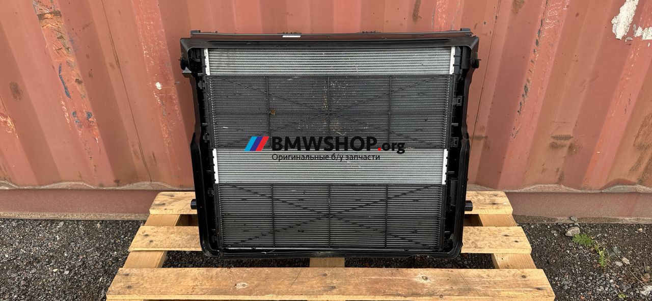 кассета радиаторов BMW 5 серия G60 2023, 2.0 л., B48B20V, бензин, АКПП, c4p brooklyn grau metallic, седан, задний привод, правый руль, 5A19601, 5A18807, 5001847