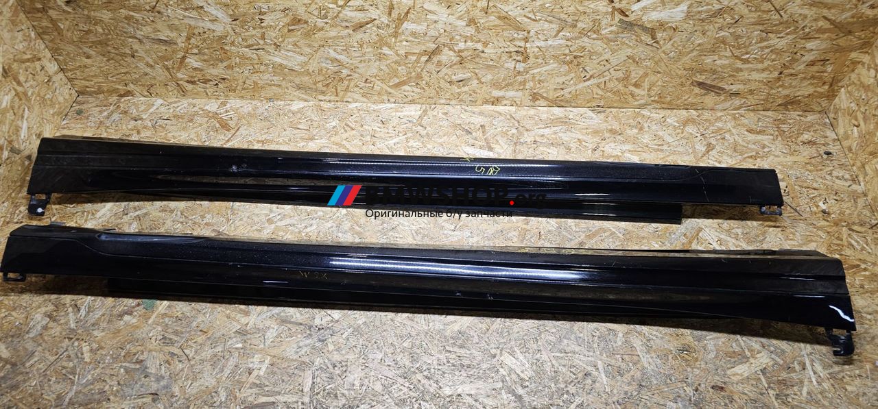 пороги (комплект) BMW X6 M F96 2021, 4.4 л., S63 B44 B, бензин, АКПП, 475 black saphire metallic, внедорожник 5 дв., полный привод, 8091649, 8091650