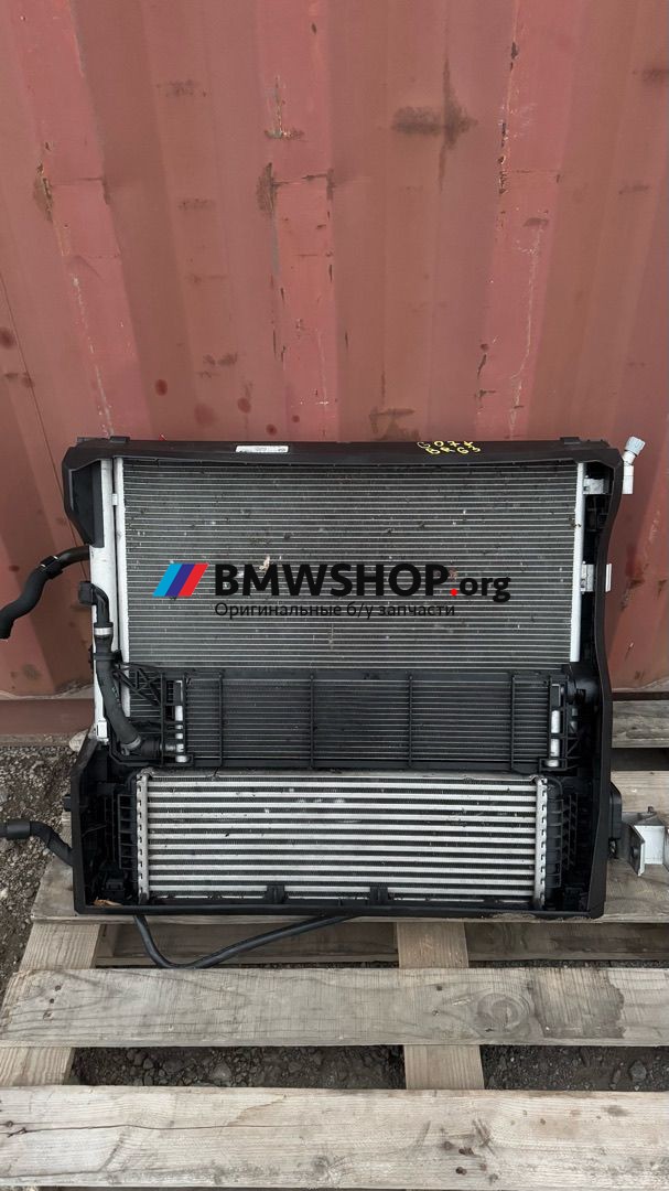 кассета радиаторов BMW X7 G07 2020, 3.0 л., B57 D30 B, дизель, АКПП, полный привод, 8686172, 8472275, 8589043