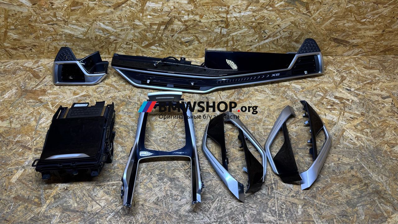 комплект декоративных накладок (дерева) салона BMW X6 G06 2023, 3.0 л., B57 D30 B, дизель, АКПП, c4w skyscraper grau metallic, внедорожник 5 дв., полный подключаемый привод, 8088440, 8088443