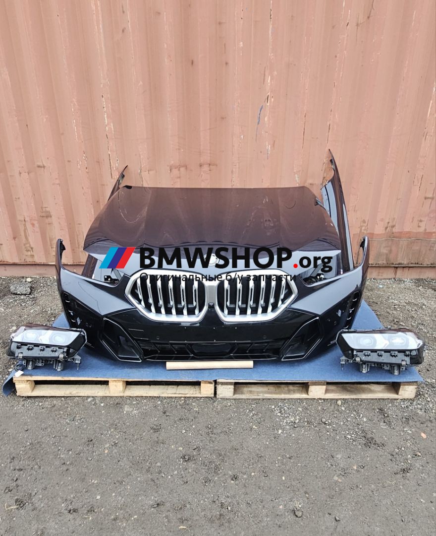 передняя часть (ноускат) BMW X6 G06 [рестайлинг] G06 2024, 3.0 л., B58B30, бензин, АКПП, 416 carbon-schwarz, внедорожник 5 дв., полный привод, 41007492375, 7492375