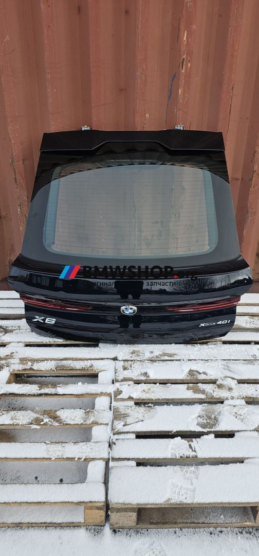 крышка багажника (дверь 3-5) BMW X6 G06 [рестайлинг] G06 2024, 3.0 л., B58B30, бензин, АКПП, 416 carbon-schwarz, внедорожник 5 дв., полный привод, 7931925