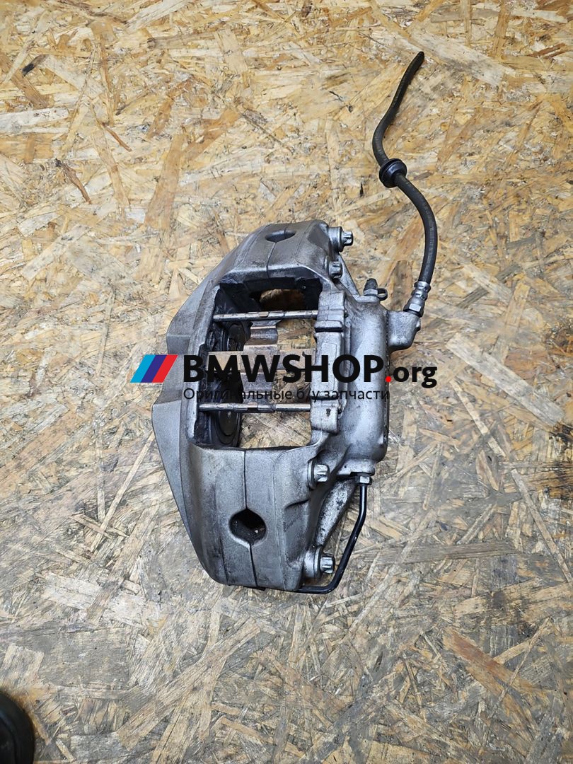 суппорт передний левый BMW X6 G06 [рестайлинг] G06 2024, 3.0 л., B58B30, бензин, АКПП, 416 carbon-schwarz, внедорожник 5 дв., полный привод, 8843331