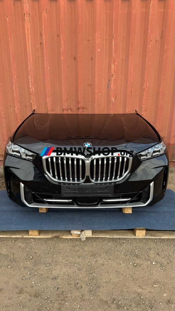 передняя часть (ноускат) BMW X5 G05 [рестайлинг] G05 2024, 3.0 л., дизель, АКПП, 475 black-sapphire metallic, внедорожник 5 дв., полный привод, правый руль, 5A8E107, 5A8E108