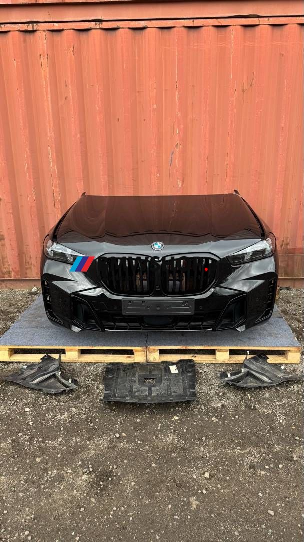 передняя часть (ноускат) BMW X5 G05 [рестайлинг] G05 2024, 3.0 л., B57 D30 B, дизель, АКПП, 475 black-sapphire metallic, хетчбэк 5 дв., полный привод, правый руль, 7492364, 5A45331, 5A8E118, 5A8E117, 7492363