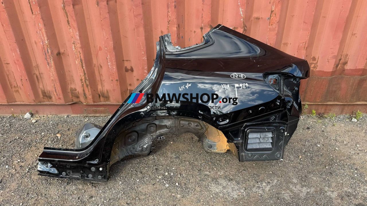 крыло заднее левое BMW X4 M F98 [рестайлинг] 2024, 3.0 л., S58B30A, бензин, АКПП, 475 black-sapphire metallic, полный привод, правый руль, 7494015