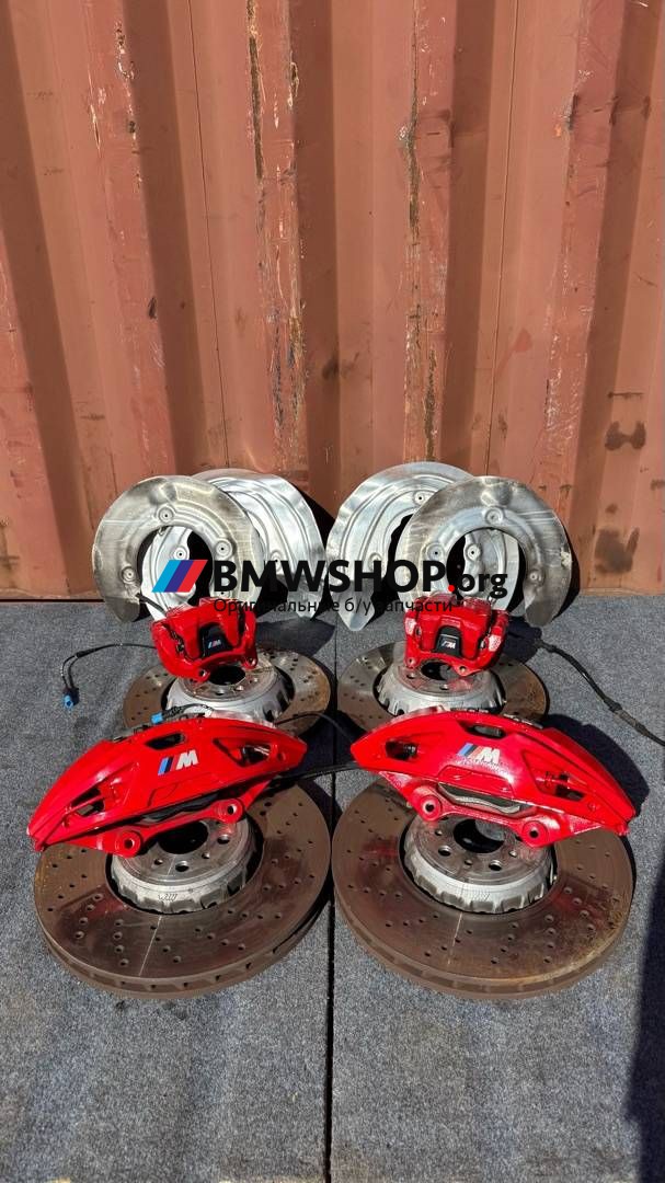 комплект тормозов BMW X4 M F98 [рестайлинг] 2024, 3.0 л., S58B30A, бензин, АКПП, 475 black-sapphire metallic, полный привод, правый руль, 8054825, 8054826, 8054827, 8054828, 6897361, 6897362