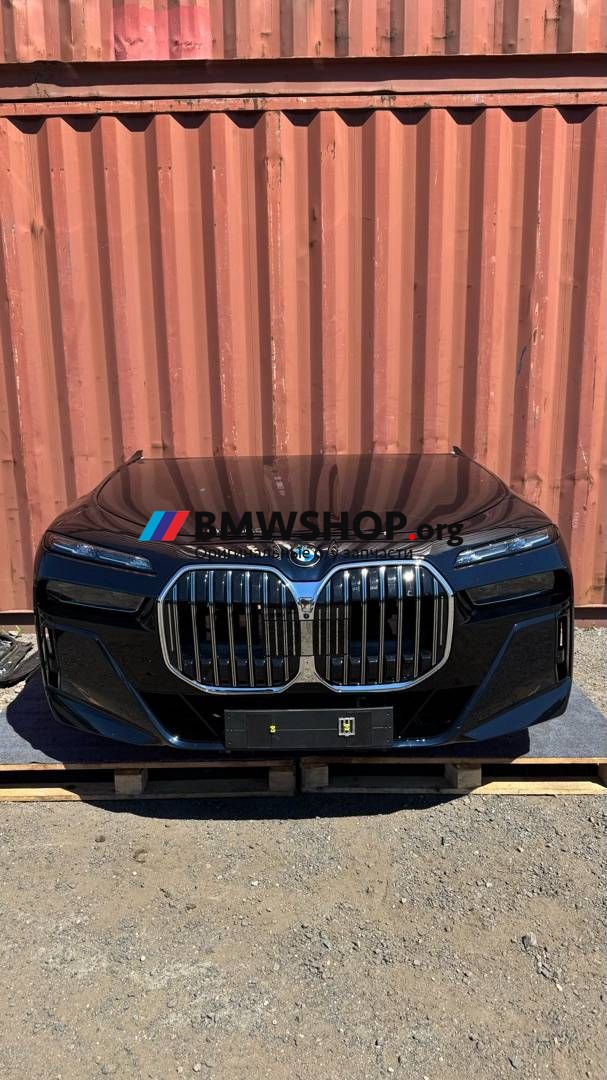 передняя часть (ноускат) BMW 7 серия G70 2024, 3.0 л., B57 D30 B, дизель, АКПП, carbonschwarz metallic (416), седан, полный привод, 9628642, 9628638, 9885588, 7925807, 5A197B5, 9628641, 5A5F5B1, 5A5F5B2, 5A9CF85, 5A9CF86