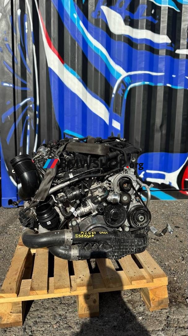 двигатель BMW M2 G87 2023, 3.0 л., S58B30A, бензин, АКПП, c4p, купе, задний привод, правый руль, 5A16BE3