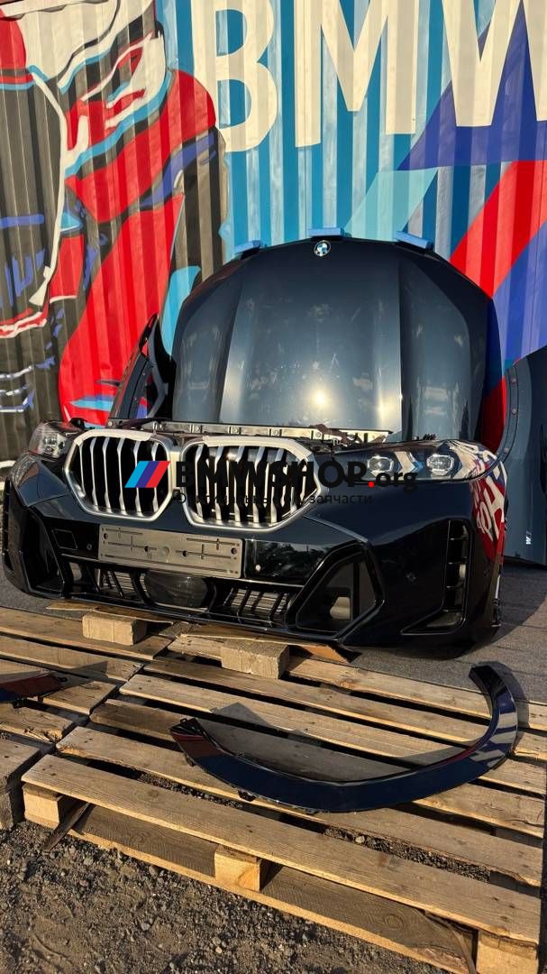 передняя часть (ноускат) BMW X6 G06 [рестайлинг] G06 2024, 3.0 л., B58B30, бензин, АКПП, 416 carbon-schwarz, внедорожник 5 дв., полный привод, 41007492375, 8686171, 8737621, 8737622, 7492375, 5A8E106, 5A8E105, 8655761