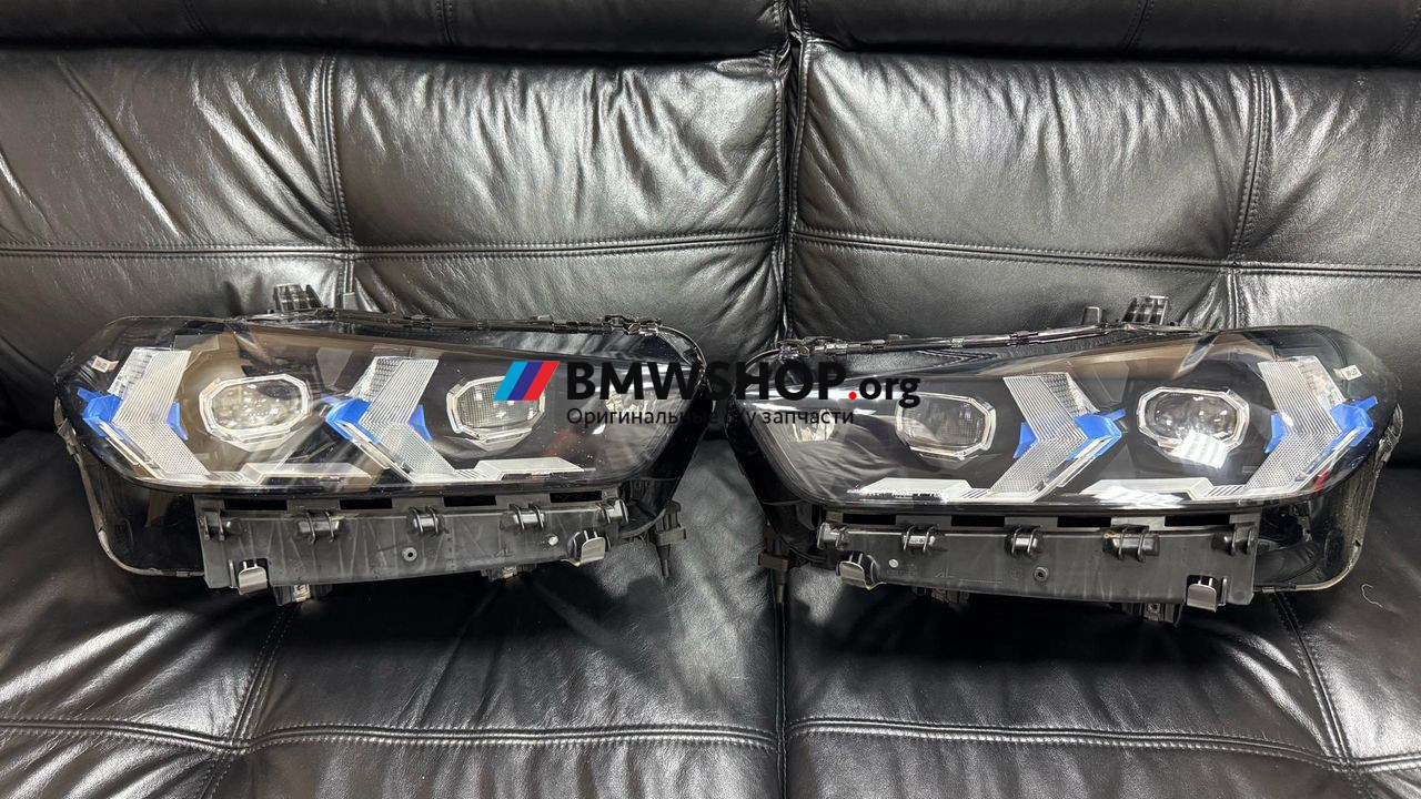 фара BMW X5 G05 [рестайлинг] G05 2023, 3.0 л., B58B30, бензин, АКПП, 475 black-sapphire metallic, внедорожник 5 дв., полный привод, 5A8E106, 5A8E105