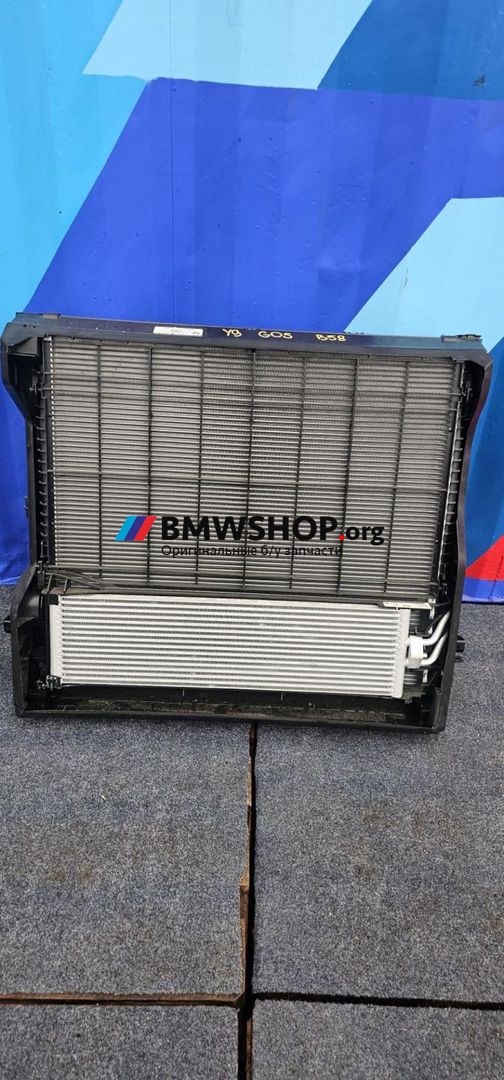 кассета радиаторов BMW X5 G05 [рестайлинг] G05 2023, 3.0 л., B58B30, бензин, АКПП, 475 black-sapphire metallic, внедорожник 5 дв., полный привод, 8686171, 8642748, 8655761, 5A4AEE5, 5A5C817