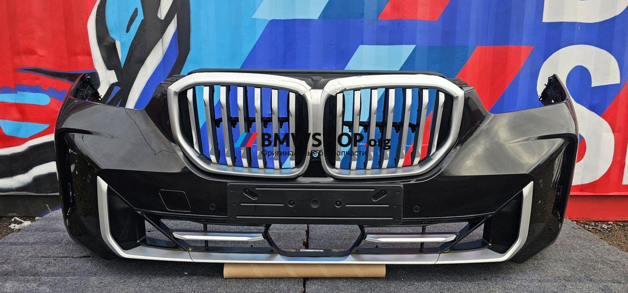 бампер передний BMW X5 G05 [рестайлинг] G05 2023, 3.0 л., B58B30, бензин, АКПП, 475 black-sapphire metallic, внедорожник 5 дв., полный привод, 5A45329, 5A1A312