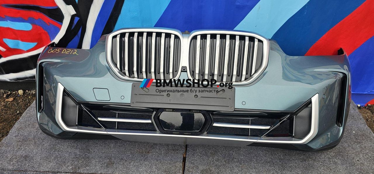 бампер передний BMW X5 G05 [рестайлинг] G05 2024, 3.0 л., дизель, АКПП, c35 blue ridge mountain mettalic, внедорожник 5 дв., полный привод, правый руль, 5A45329