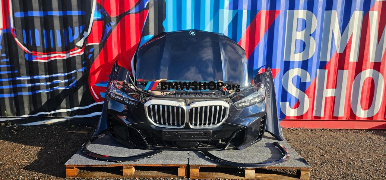 передняя часть (ноускат) BMW X5 G05 [рестайлинг] G05 2023, 3.0 л., B58B30, бензин, АКПП, 416 carbon schwarz, внедорожник 5 дв., полный привод, 5A8E106, 5A8E105