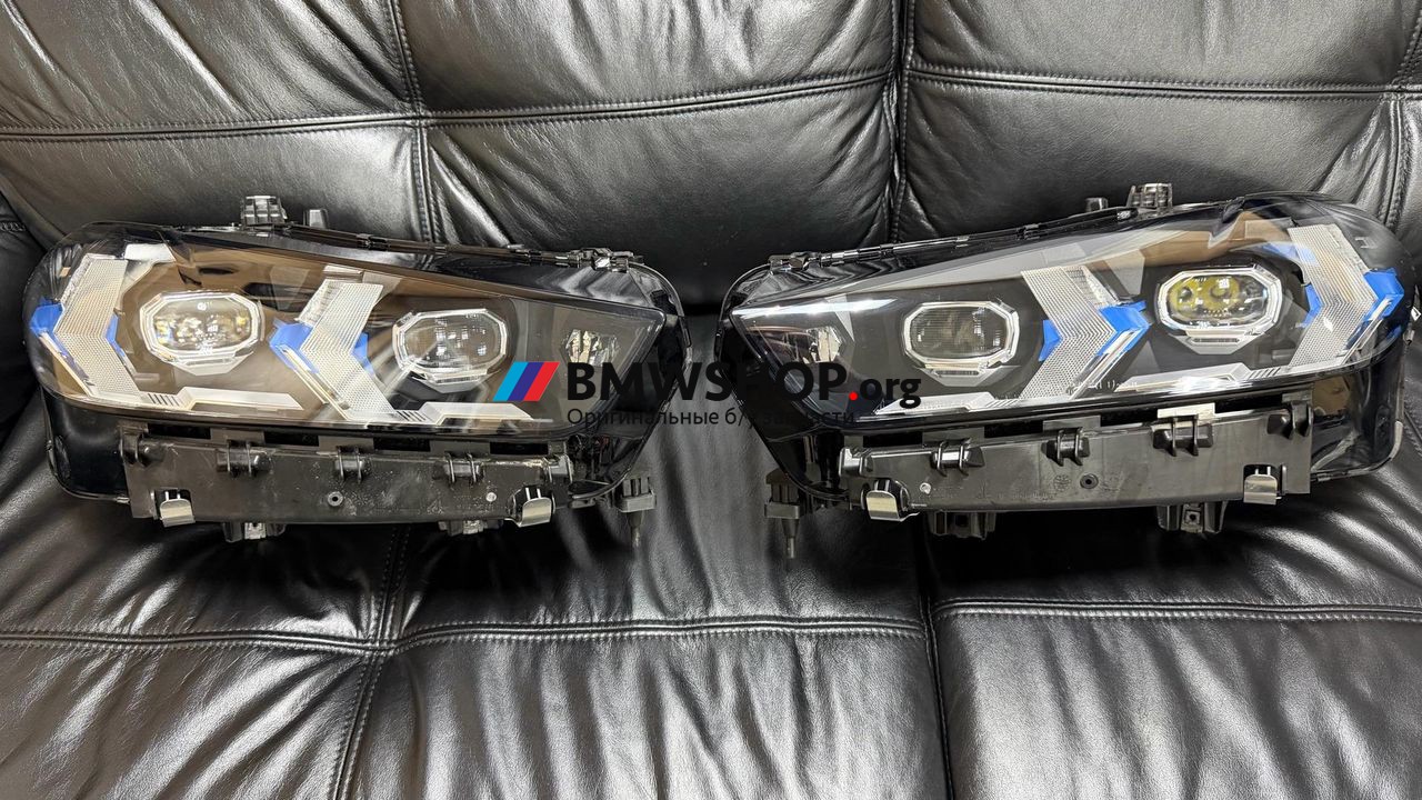 фара BMW X5 G05 [рестайлинг] G05 2024, 3.0 л., дизель, АКПП, c35 blue ridge mountain mettalic, внедорожник 5 дв., полный привод, правый руль, 5A8E107, 5AE8108