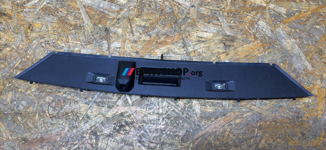 подсветка номера BMW X7 G07 [рестайлинг] G07 2023, 3.0 л., B58B30, бензин, АКПП, 475 black-sapphire metallic, внедорожник 5 дв., полный привод, 5A30729