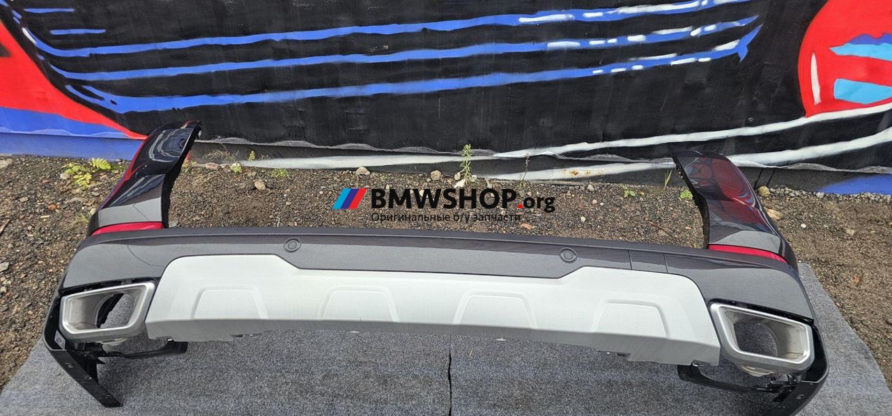 бампер задний BMW X5 G05 [рестайлинг] G05 2023, 3.0 л., B58B30, бензин, АКПП, 475 black-sapphire metallic, внедорожник 5 дв., полный привод, 5A7E712