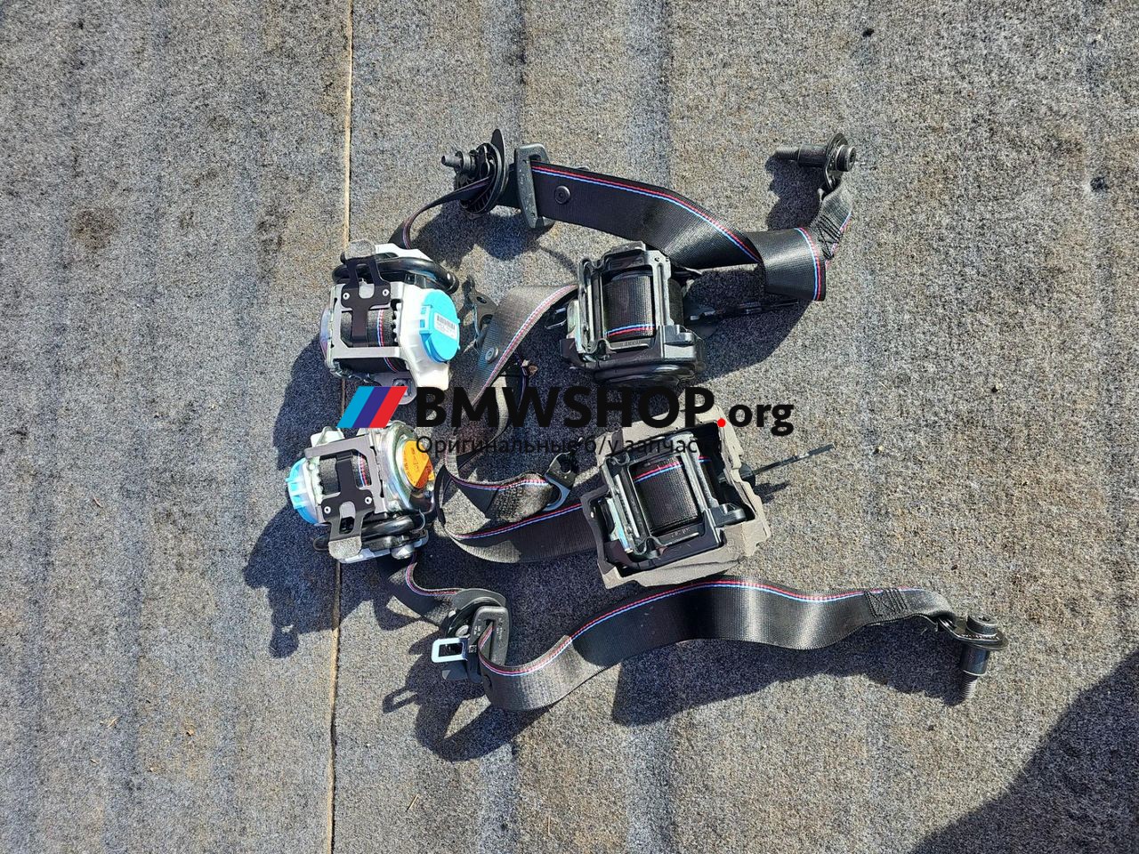 ремень безопасности комплект BMW M2 G87 2024, 3.0 л., S58B30A, бензин, АКПП, c4p, купе, задний привод, правый руль, 8097753, 8097754, 8747472, 8747471