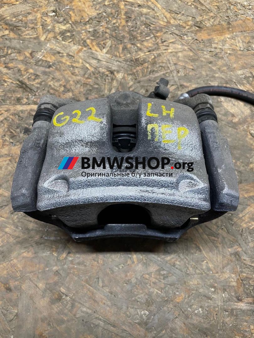 суппорт передний левый BMW 4 серия G22/G23 G22 2020, 2.0 л., B46 B20 B, бензин, АКПП, купе, полный привод, 6860266, 6890553