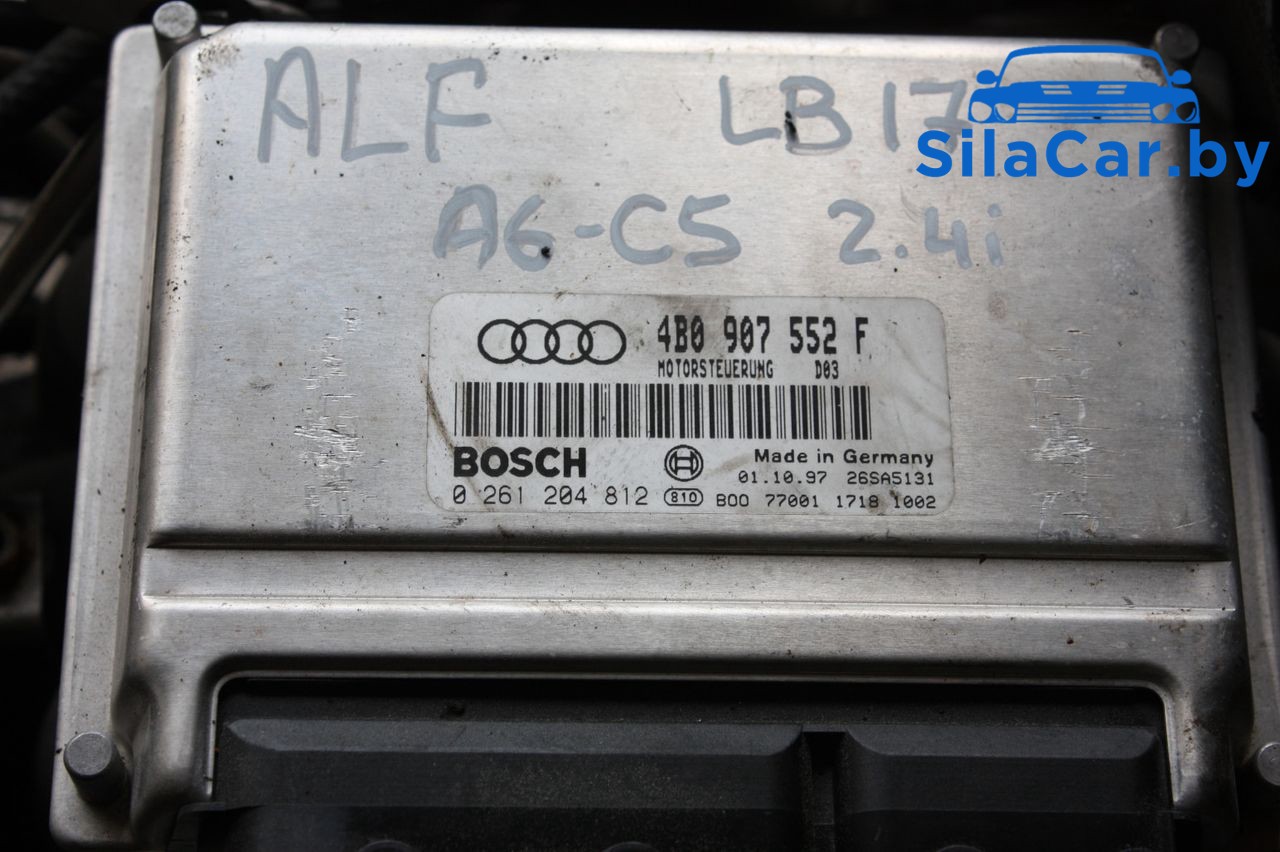 блок управления двигателем Audi A6 4B/C5 2000, 2.4 л., ALF, бензин, 4BO907552F - фото №1