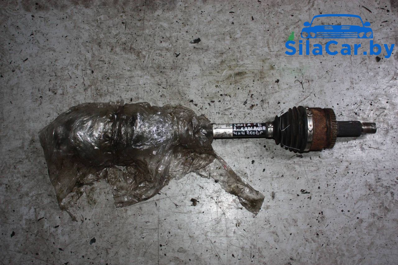 полуось передняя левая (приводной вал, ШРУС) Hyundai Santa Fe 2 поколение (CM) 2006, 2.0 л., дизель, АКПП - фото №1