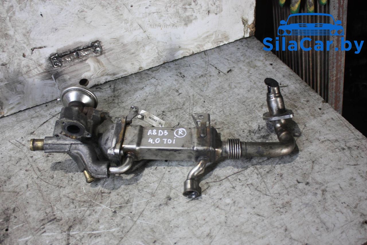 охладитель EGR / Радиатор EGR Audi A8 D3/4E (2002 - 2005), 4.0 л., дизель, 057131512G - фото №1