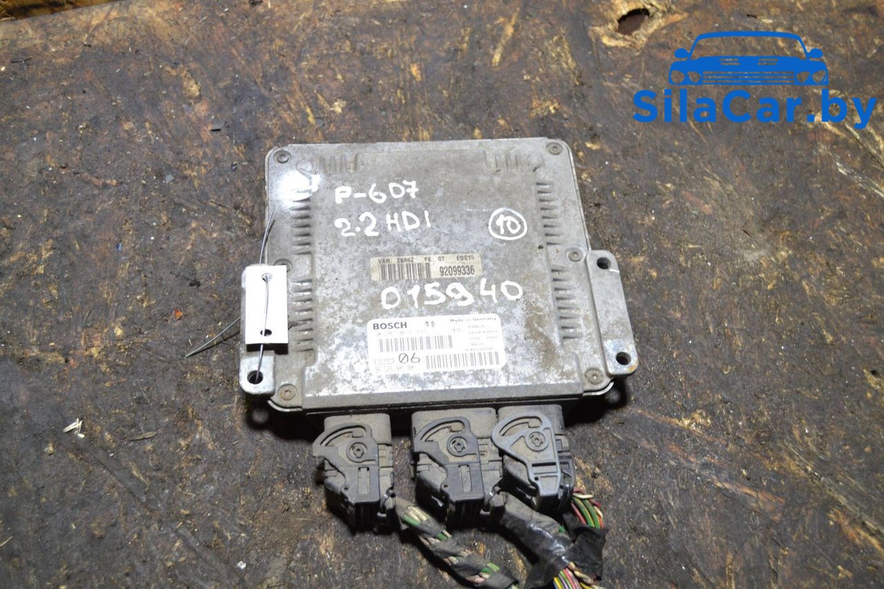 блок управления двигателем Peugeot 607 1 поколение 2004, 2.2 л., HDi, дизель, 0281011393 - фото №1