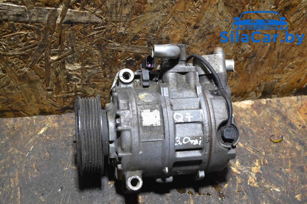 компрессор кондиционера Audi Q7 4L 2008, 3.0 л., дизель, 3D0820805C - фото №1
