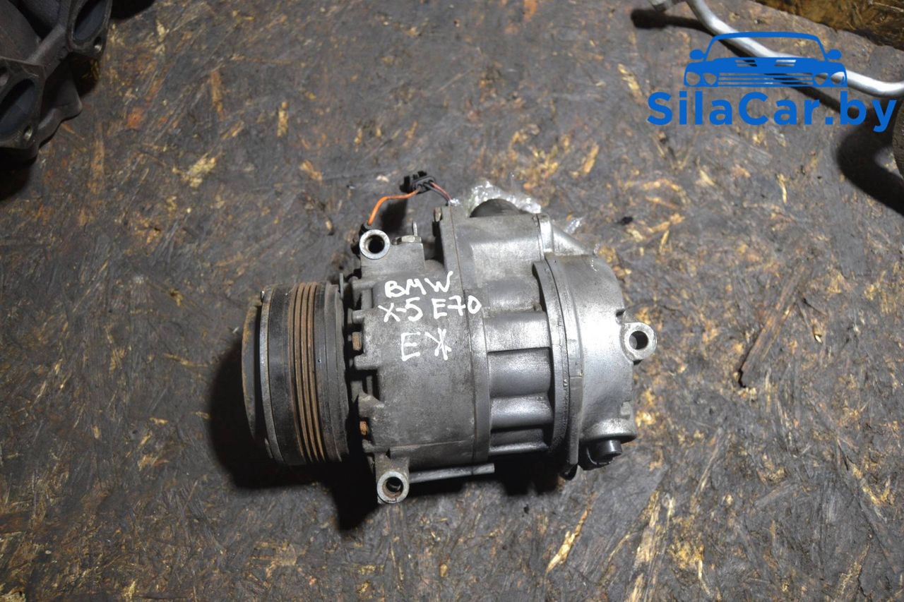 компрессор кондиционера BMW X5 E70 (2006 - 2010), 3.0 л., дизель, 9185146, 6452918514603 - фото №1